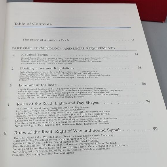 Sailing Chapman Piloting & Seamanship Hardback & Slipcase Presentation Book Vint - Picture 6 of 16